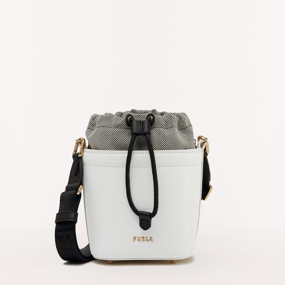 Furla Vertigine Tasker Udsalg - Mini Tasker Dame Hvide Sort THB619423